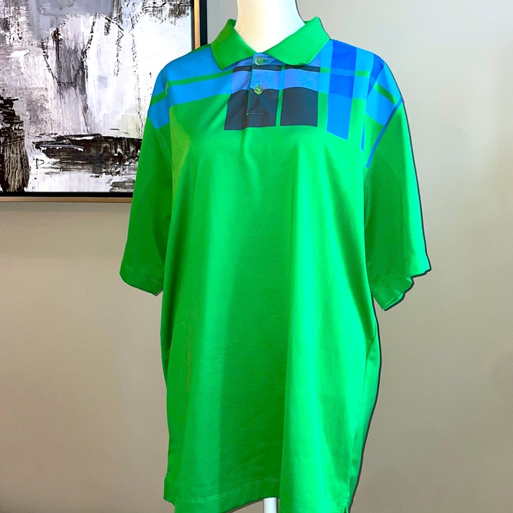 NIKE Green Golf DriFit Performance Polo Size Large⛳️
